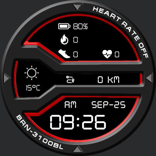 BRN-3100BL Watch Face