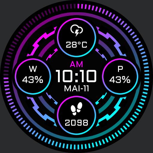 GRADIENT COLORS Watch Face