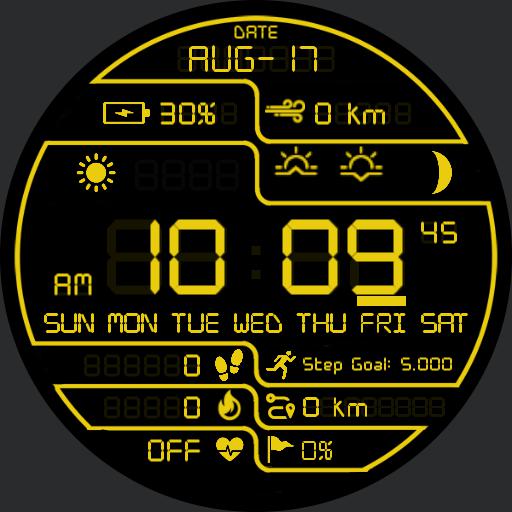 DARK PRD DIGITAL 2 Watch Face