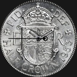 Cupronickel, Half Crown, UK, 1953