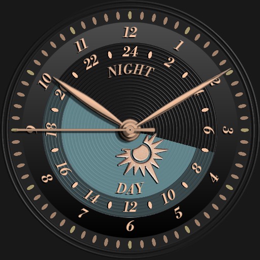 Brute LUMINARIA 24H Day Night Sunrise Sunset Sun Moon Minimalistic Watch