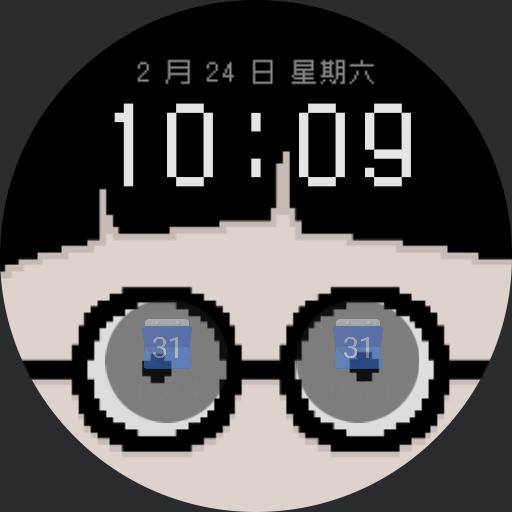 Leo rolling eye pixel