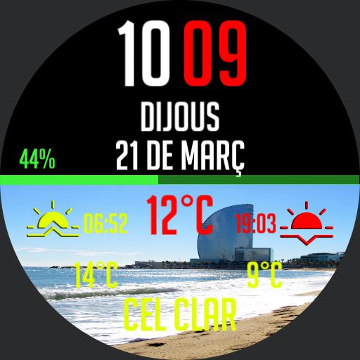 Barcelona weather day night