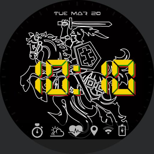 Lithuania watch vytis bw lietuva digital