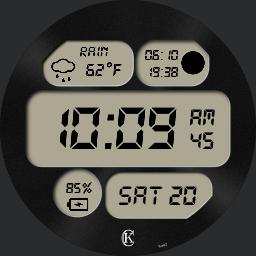 CK-Digital2 with moon phase and color choice