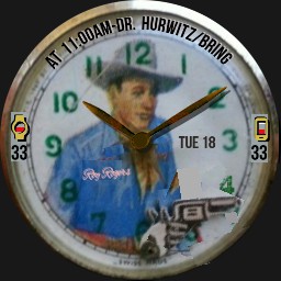 ROY ROGERS & GENE AUTRY Alternate w/Moving Guns, Bezels - WOS6