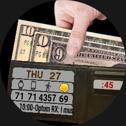 WALLETS LARGE-SIZED BILLS Tell the Time - WOS6