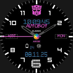 Transformers Pink Galaxy Watch 8 Classic