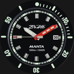 Brute MANTA Diver Military Field Watch Colours