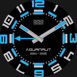 Brute AQUANAUT Professional Diver Field Watch Colours Lume