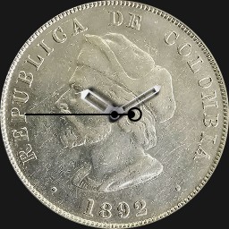 Silver, Colombia, Columbus, 1892