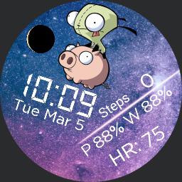 Invader Zim - Gir on a pig