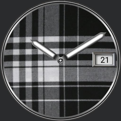 Black and White Tartan