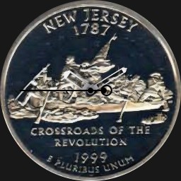 Cupronickel, U.S., Washington Quarter, NJ, 1999