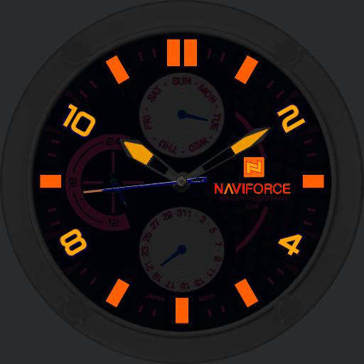 Naviforce 9068M White Neon