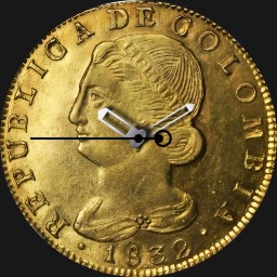 Gold, Gran Colombia, 8 Escudos, 1832