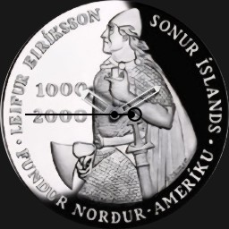 Silver, U.S., Leif Ericson Icelandic Krona