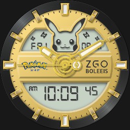 ZGO Pokemon Pikachu V2 with Dim with Battery Level.