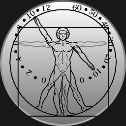 Brute Modern VITRUVIAN MAN Minimalistic Retrograde Watch