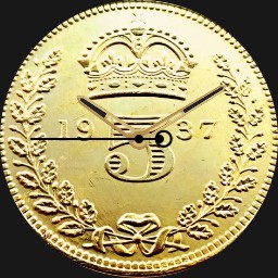 Gold, UK, Edward VIII, 5 Pounds, 1937 
