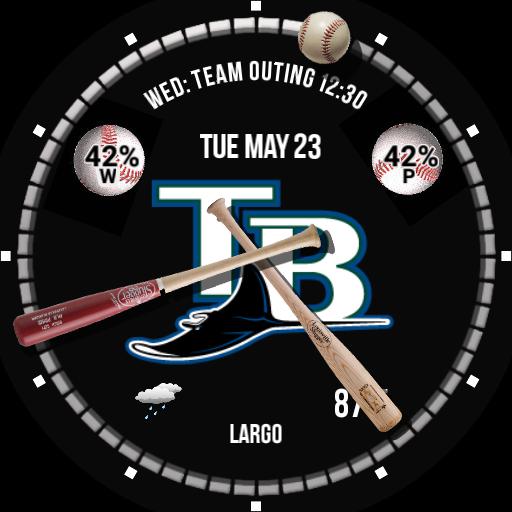 Baseball - Tampa Bay Rays - Round Watch