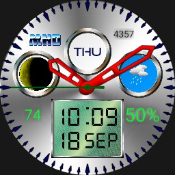 silver Circle Watch 