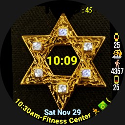 JEWISH HOLIDAYS & SHABBAT w/Animation Automatically Display #2 - WOS6