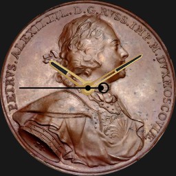  Bronze, Peter the Great, Medal, Russia, 1709 
