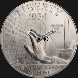 Silver, U.S. Vietnam War Commemorative Dollar  