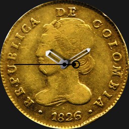 Gold, Gran Colombia, 4 Escudos, 1826