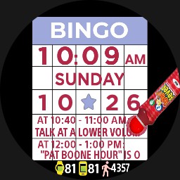 Game: BINGO with Moving Dauber  - WOS6