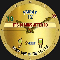 TIME TEXT As We Say It #1 On or Off w/Music References - Digital Time Moves w/ Hands - Furmaniac