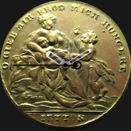 Copper, Tambora Volcano Famine, Jetton, 1817