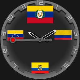 Gold, Gran Columbia Successor Flags 