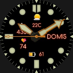 Automatic divers watch with temp.  Copy