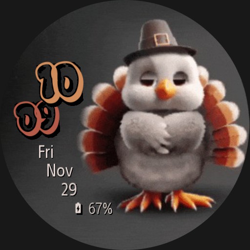 Cute Little Turkey - No Border