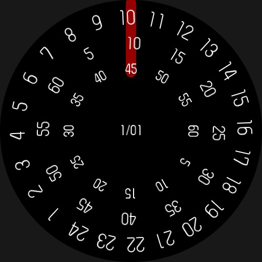rotating numbers 24h version