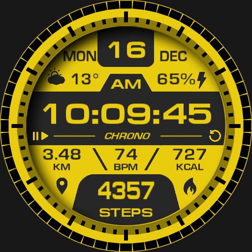 Brute ALL IN ONE Digital Chronometer Colours Watch