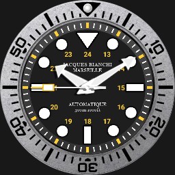 JACQUES BIANCHI Diver Military Field Watch Lume Bezel