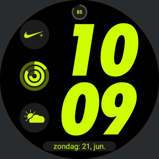 nike apple watch digital 1 by geeceejay Green