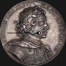 Bronze, Peter the Great Russian Czar, 1709