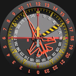 Brute PILOT AVIATOR PRO 24h Compass Military Field Watch Colours v2