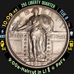 COINS of US x 20 - Coin Changes Each Minute - Wear OS 6 Ready - Furmaniac