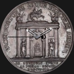  Bronze, Peter the Great, Medal, Poltava, Russia, 1709 