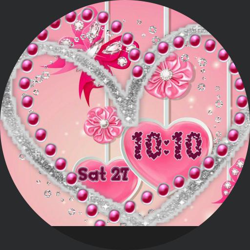 more pink heart bling