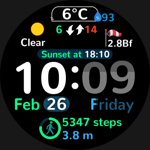 Colorful Weather and Fitness Copy