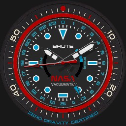 Brute NASA VACUUMATIC Military Field Watch Bezel Lume