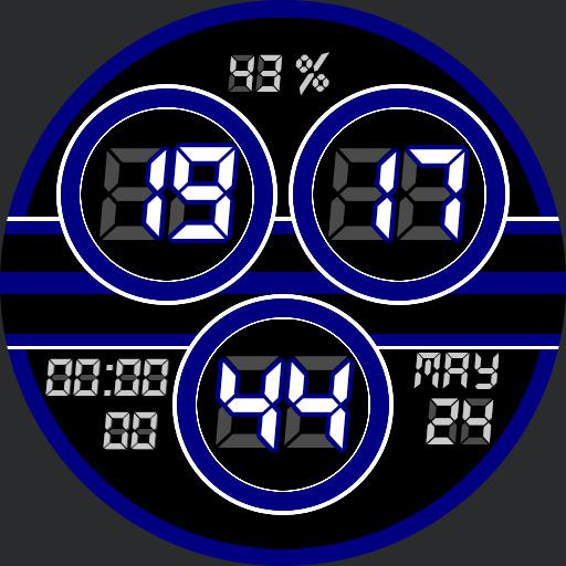 Thin blue  line chrono 
