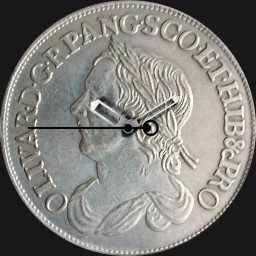 Silver, Cromwell, 1 Crown, England, 1658