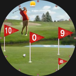 GOLF COURSE: Wind-Waving Flags Show the Time - WOS6